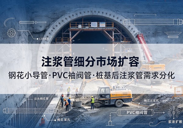 铁山港注浆管细分市场扩容，隧道钢花小导管、PVC 袖阀管、桩基后注浆管需求分化